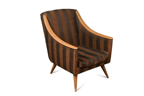 Lot 227 - A mid-century upholstered armchair