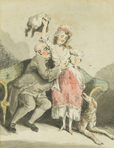 Lot 488 - Attributed to Thomas Rowlandson (British, 1756-1827)