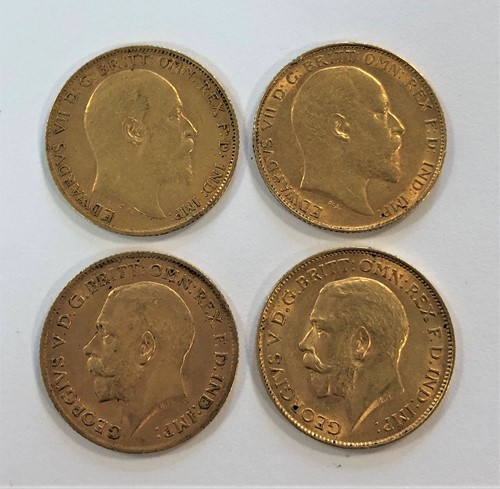 Lot 198 - Four half sovereigns