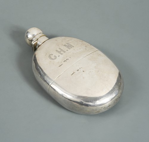 Lot 545 - A Victorian silver hip flask