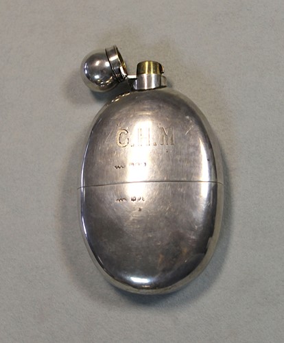 Lot 545 - A Victorian silver hip flask
