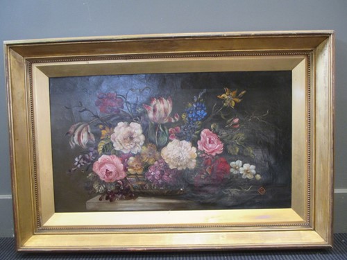 Lot 286 - A 19th century Dutch School still life oil on...
