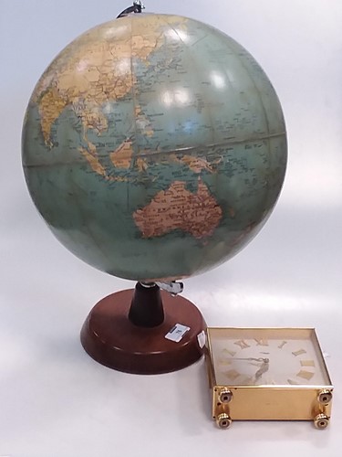 Lot 76 - A model globe on stand, Santoni plated flute,...