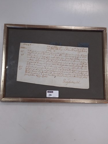 Lot 1 - A legal surrender agreement, Benson family,...