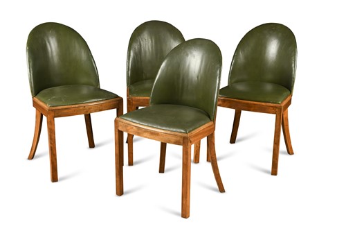 Lot 216 - A set of 4 Betty Joel Art Deco dining chairs