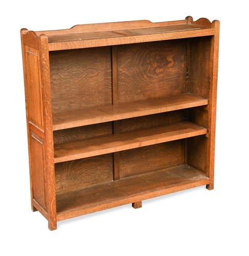Lot 179 - An Arts & Crafts Cotswold School oak bookcase