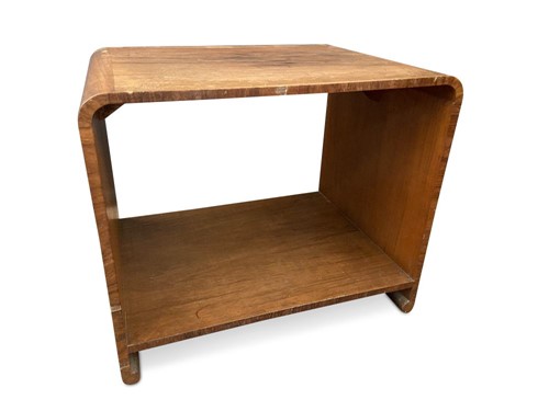 Lot 220 - A small Heal's style Modernist walnut side table