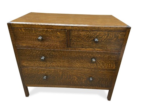 Lot 195 - A Heal's dark oak chest of drawers, circa 1920s