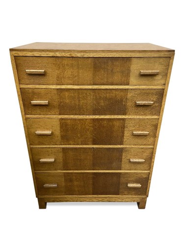 Lot 213 - A Heal's oak chest of drawers, circa 1930s