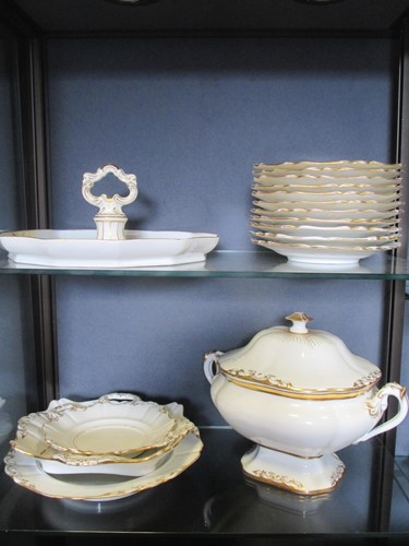 Lot 88 - An Austrian dinner service in white and gilt