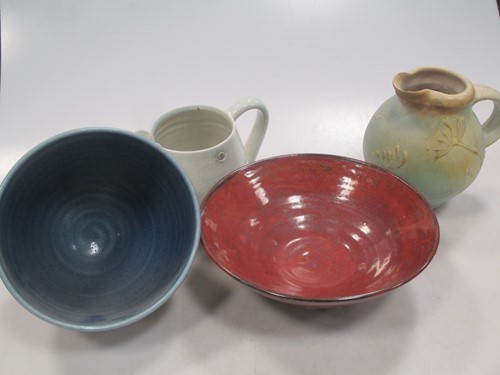 Lot 83 - A collection of studio pottery with items by...