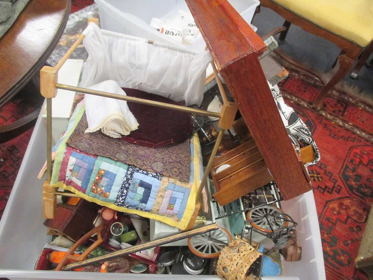 Lot 90 - A large collection of dolls house furniture...