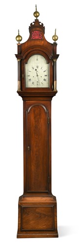 Lot 841 - A George III mahogany longcase clock