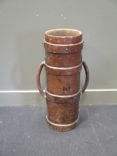 Lot 470 - A leather shell carrier