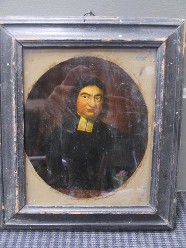 Lot 272 - An 18th century reverse print on glass of a...