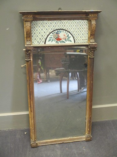 Lot 457 - A 19th century giltwood overmantle mirror 93 x...