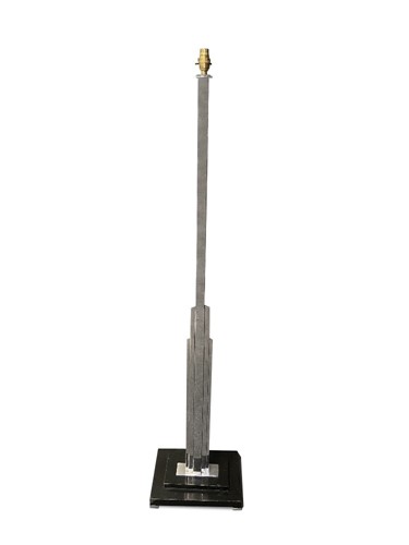 Lot 200 - An Art Deco chrome standard lamp
