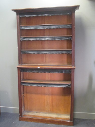 Lot 505 - A late 19th century oak bookcase