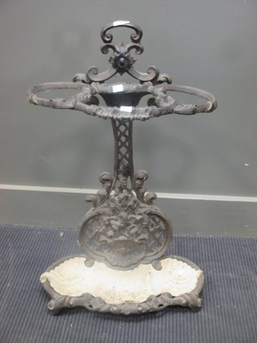 Lot 464 - A Victorian cast iron stick stand