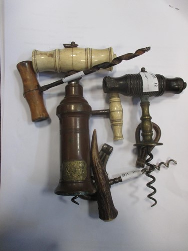Lot 148 - A King's pattern corkscrew and various other