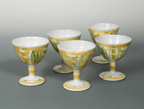 Lot 37 - Alan Caiger Smith at Aldermaston, a set of five goblets