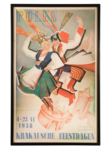 Lot 273 - A Dutch poster advertising the Krakow Festival, 1938