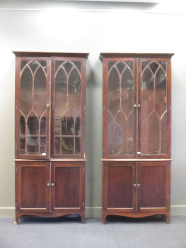 Lot 489 - A pair of 19th century Irish mahogany...