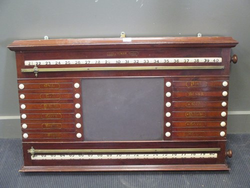 Lot 518 - A snooker/ billiards scoreboard
