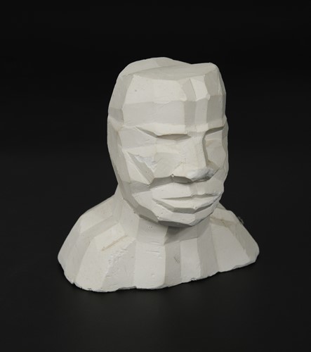 Lot 105 - Sir Eduardo Luigi Paolozzi RA (1924-2005), Computer Head, a self-portrait plaster bust