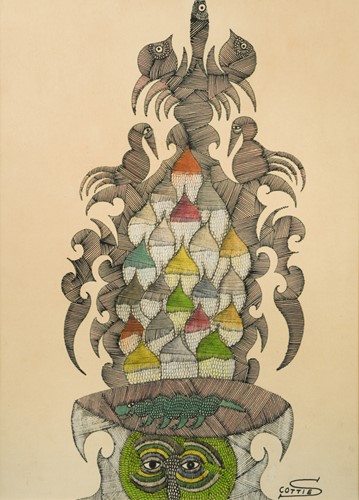 Lot 322 - Scottie Wilson (Scottish 1888-1972)