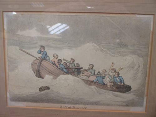 Lot 209 - Pictures: a marine scene with sailing boats in...