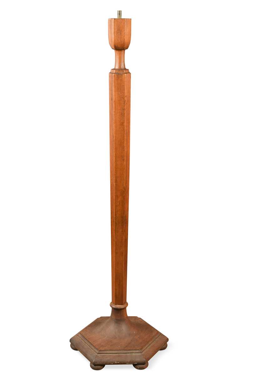Lot 192 - A Heal's oak standard lamp