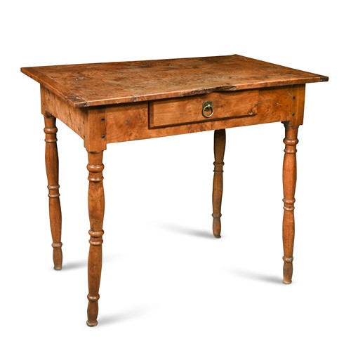 Lot 143 - A French provincial fruitwood side table, 19th century