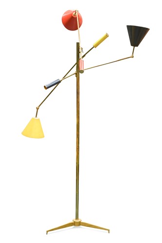Lot 236 - Angelo Lelli for Arredoluce, a mid-century Triennale Floor Lamp