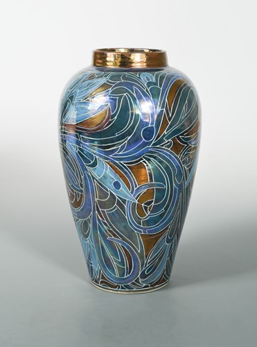 Lot 77 - Julia Carter Preston (British, 1926-2012), a lustre vase