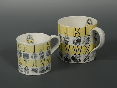 Lot 37 - Eric Ravilious for Wedgwood, an Alphabet tankard