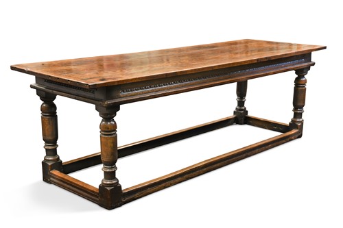 Lot 131 - An oak refectory table, 17th century