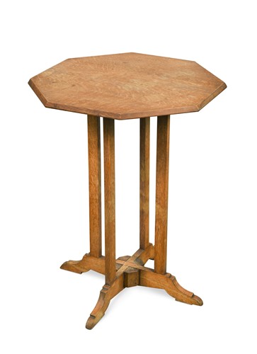 Lot 182 - A Cotswold School oak occaisonal table
