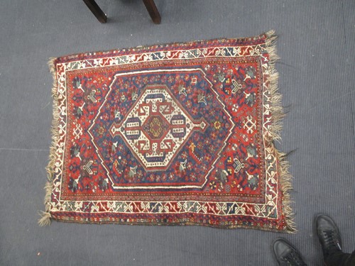 Lot 420 - An Afghan 20th Centuryrug 145 x 115cm