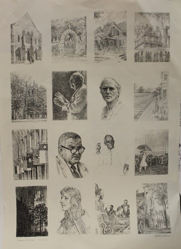 Lot 64 - A folio of various unframed prints, including works by