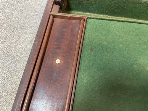 Lot 150 - A brass bound mahogany gun case, 19th century
