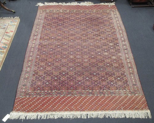 Lot 416 - A Soumak rug with geometric design 349 x 214cm