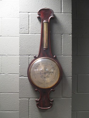 Lot 411 - A 19th century mahogany wheel barometer,...