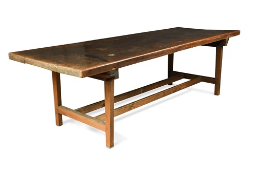 Lot 137 - An Italian walnut trestle table, late 17th century
