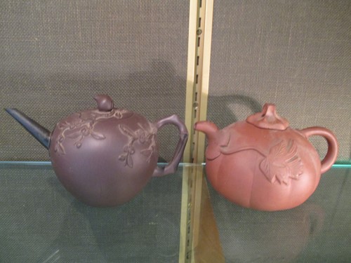 Lot 152 - Three Chinese yixing type teapots, another of...