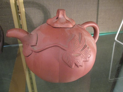 Lot 152 - Three Chinese yixing type teapots, another of...