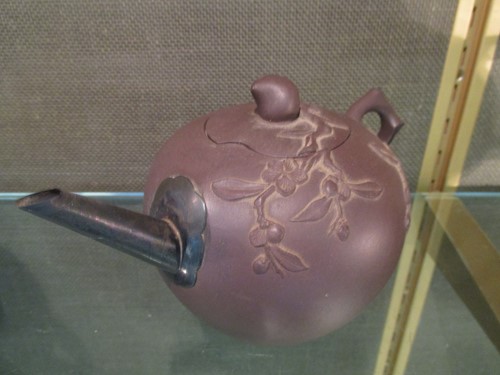 Lot 152 - Three Chinese yixing type teapots, another of...