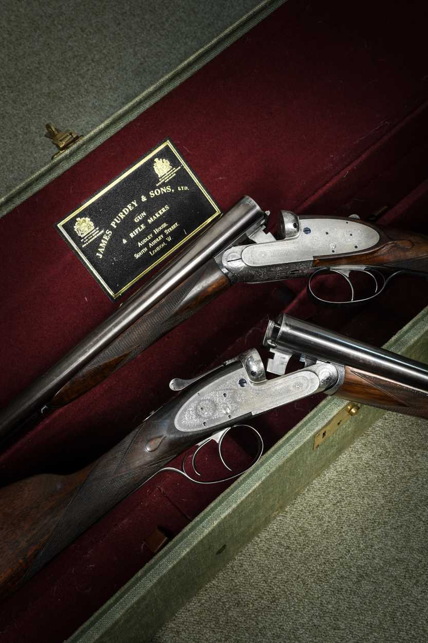 Lot 151 - James Purdey & Sons, a pair of assisted opening 12 bore sidelock ejector guns