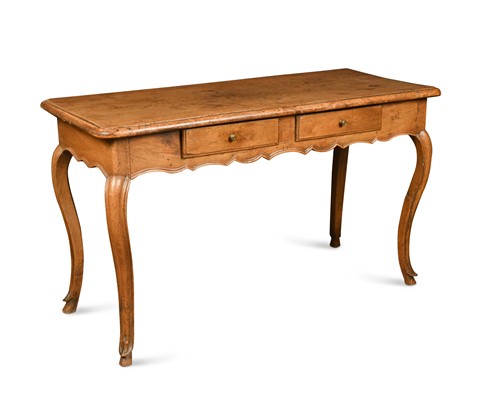 Lot 136 - A French provincial fruitwood side table, 19th century
