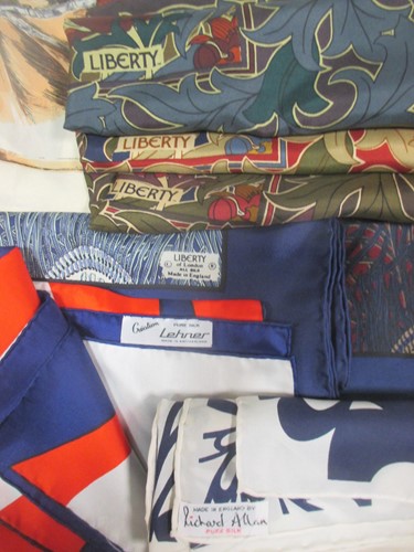 Lot 143 - A collection of lady's scarves, many from Liberty